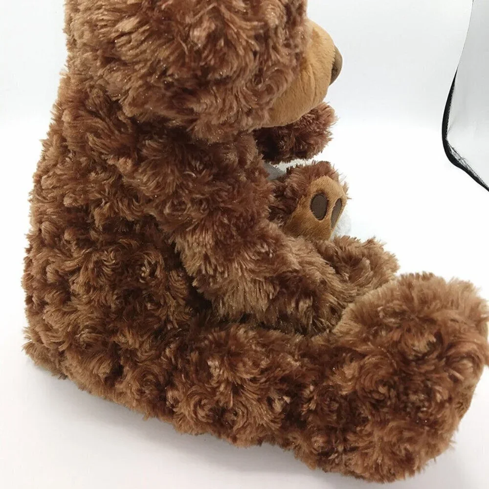 GUND Philbin Teddy Bear Chocolate Brown 18" Plush Stuffed Animal 320047 Paw Pads - Picture 3 of 15